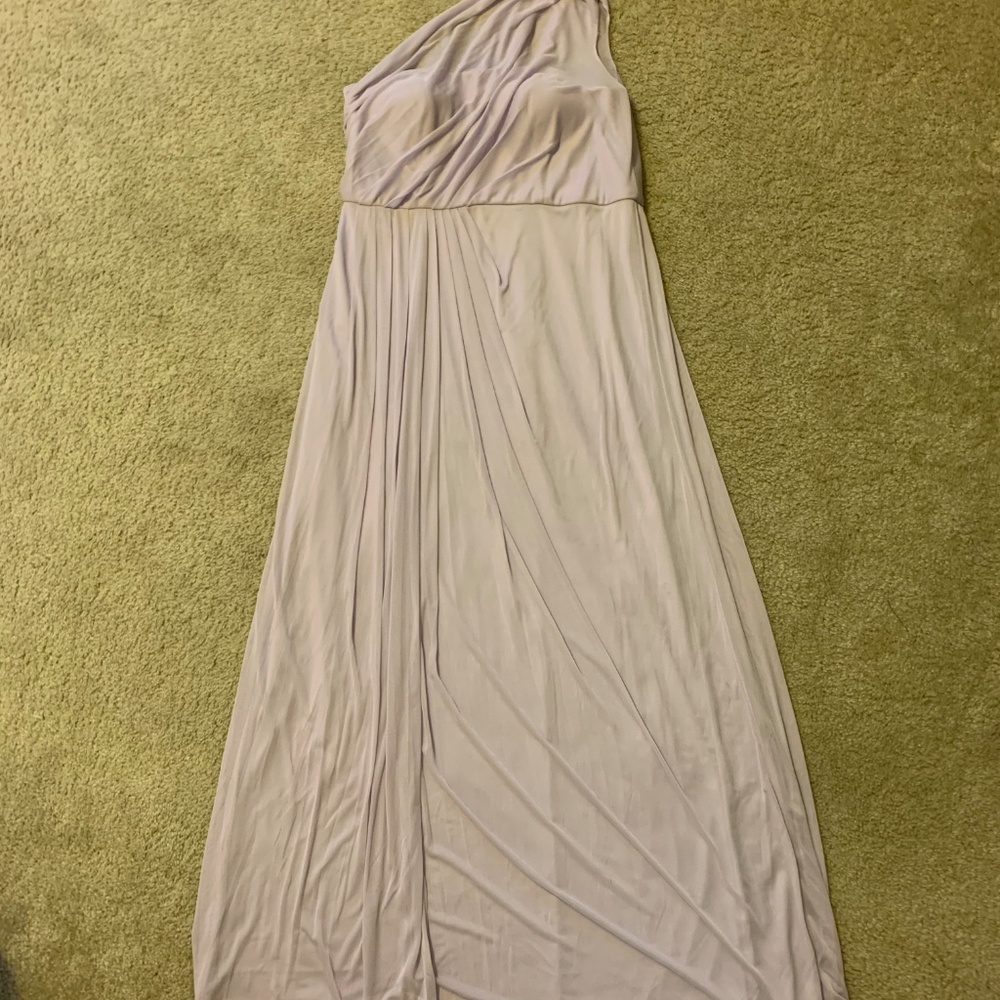 David's Bridal One Shoulder Bridesmaid Dress